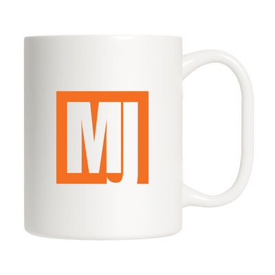 Mother Jones Orange Icon Logo Mug