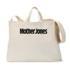 Mother Jones Logo (Black) Tote Bag