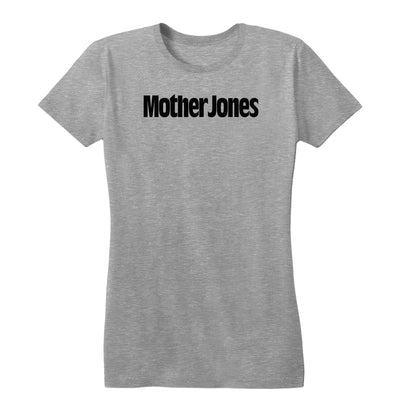 Mother Jones Logo (Black) Women's Fitted Tee