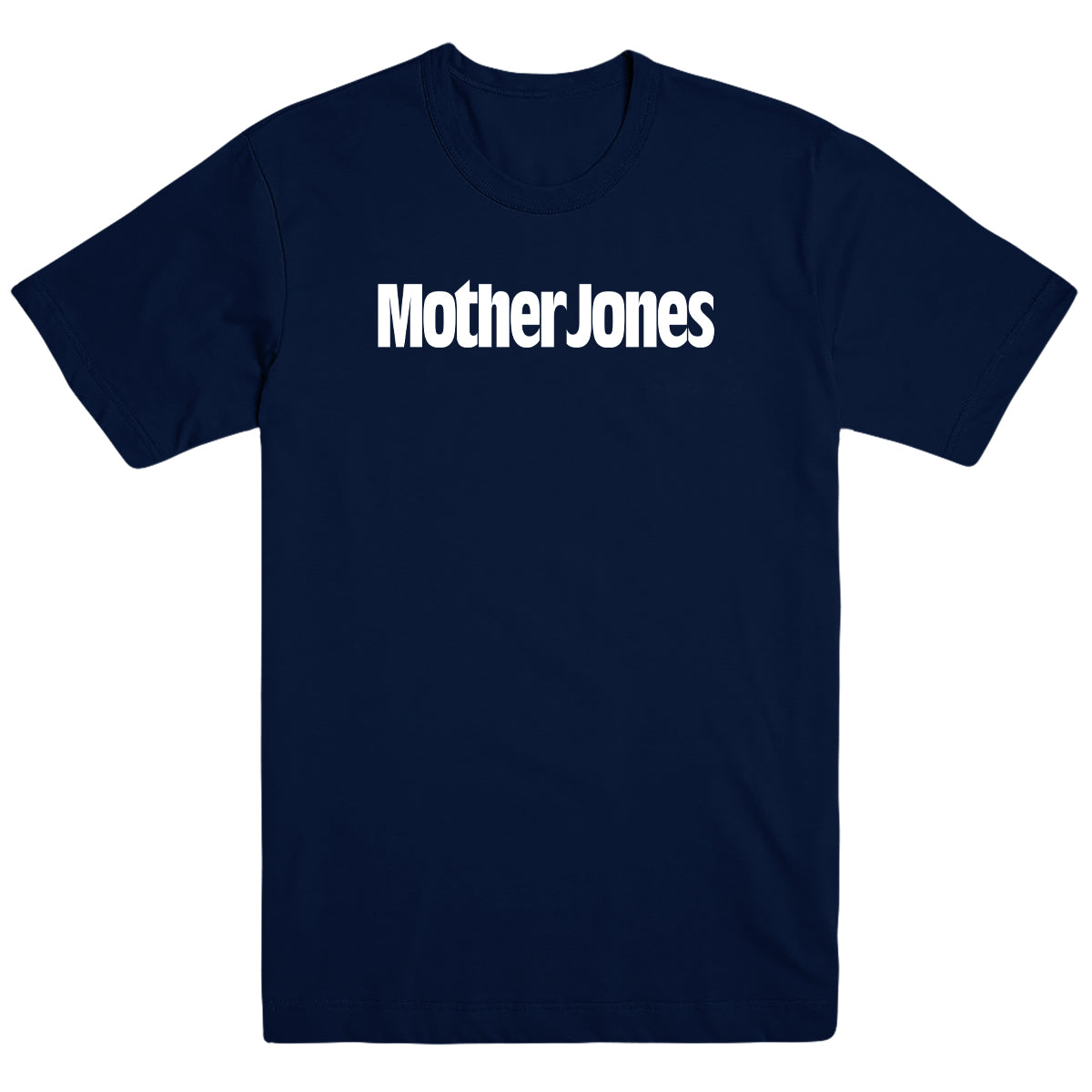 Mother Jones Logo Unisex Tee - Navy