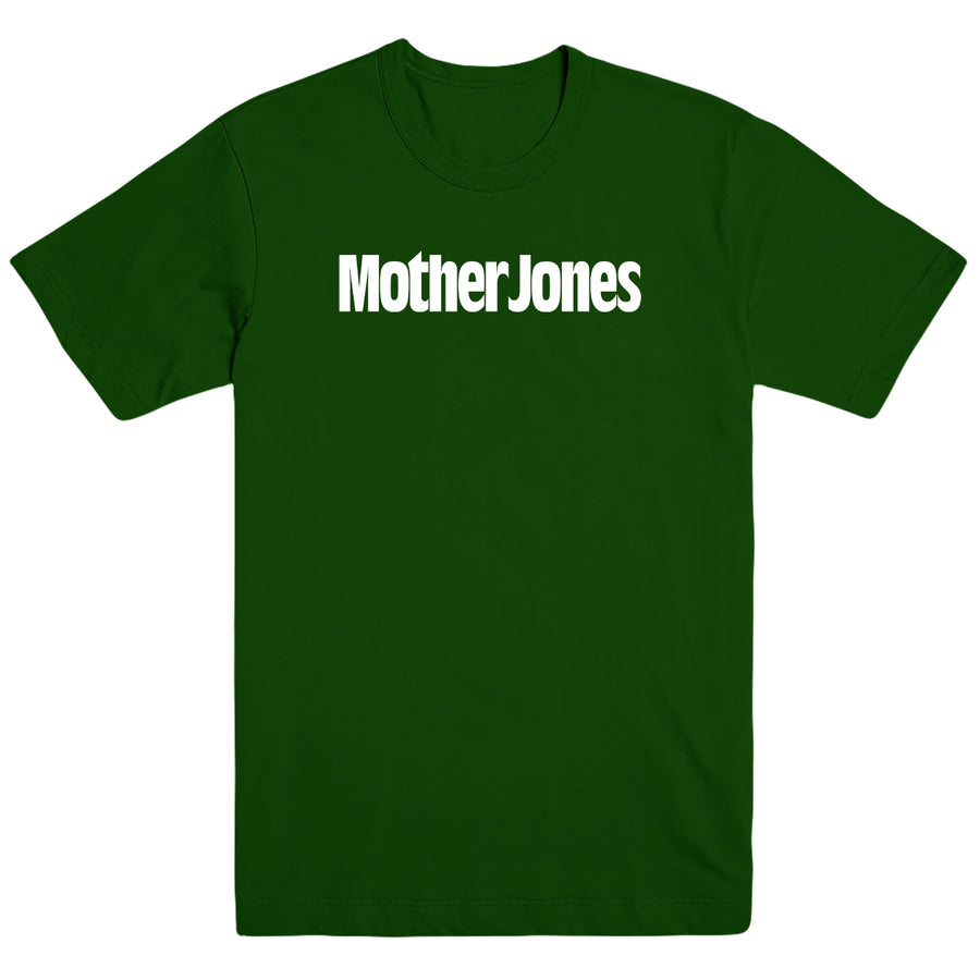 Mother Jones Logo Unisex Tee - Forest Green