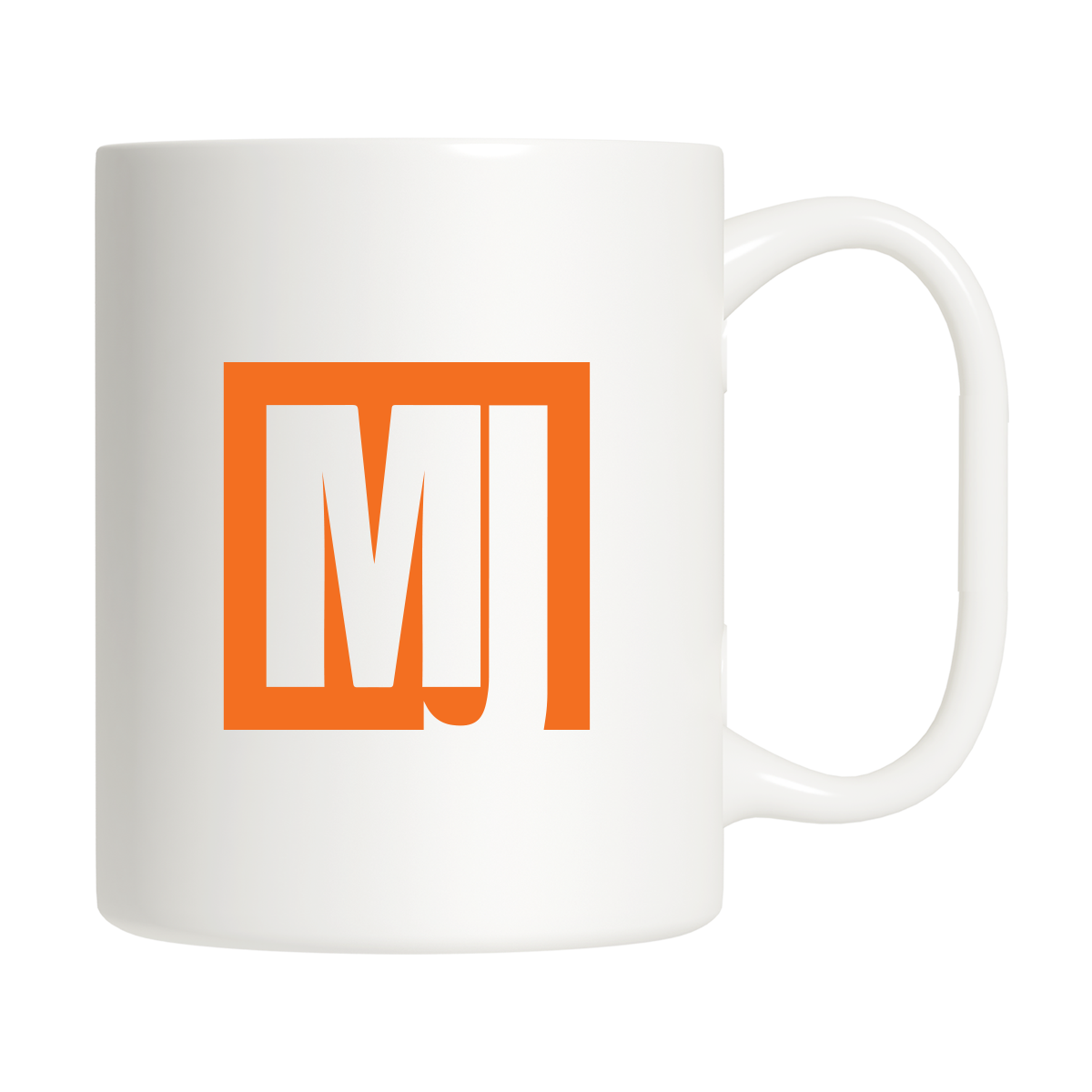 Mother Jones Orange Icon Logo Mug