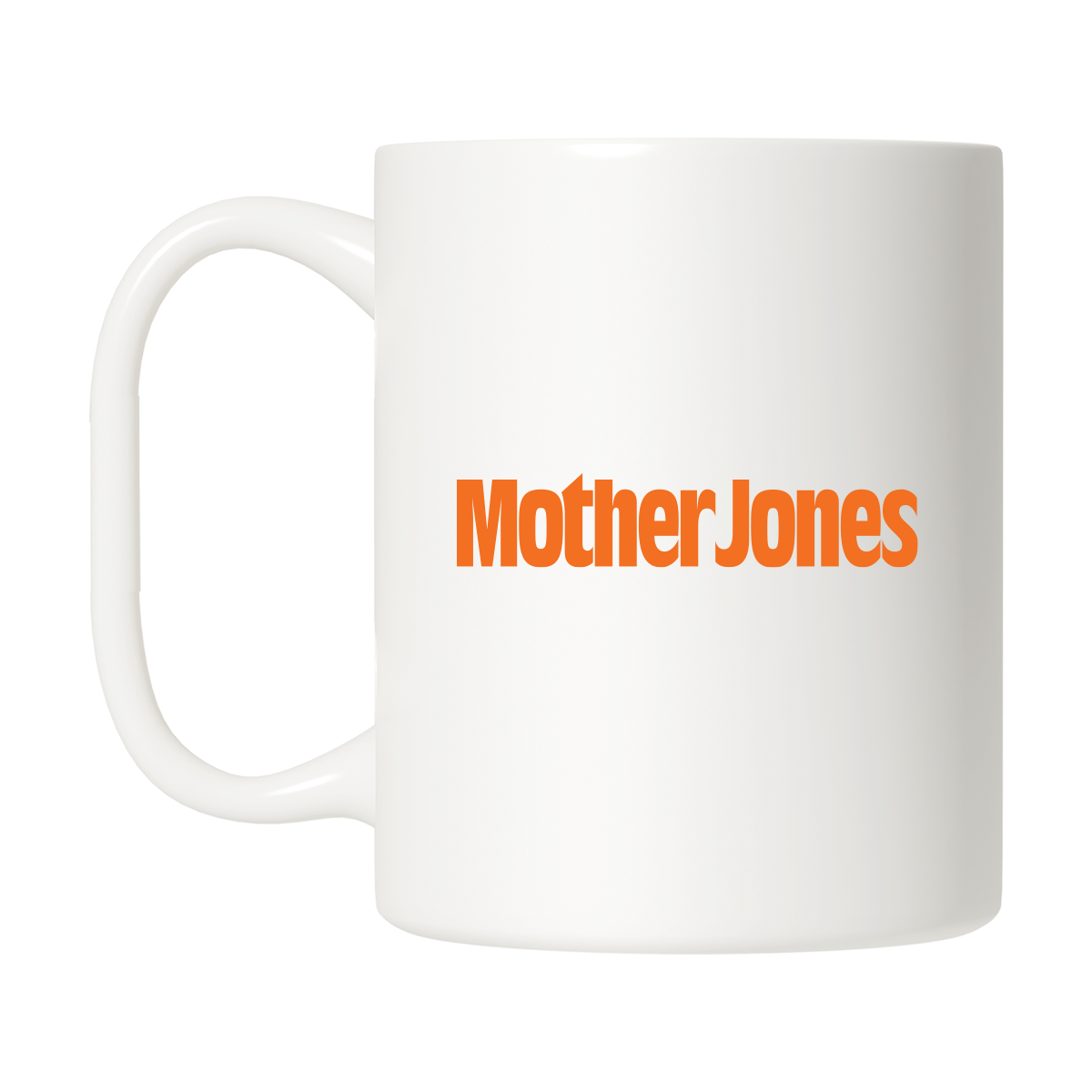 Mother Jones Orange Icon Logo Mug