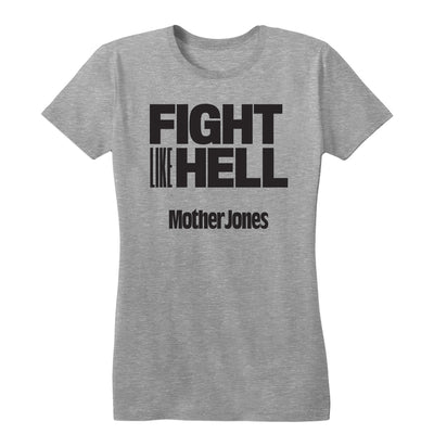 Fight Like Hell (Black Print) Women's Fitted Tee