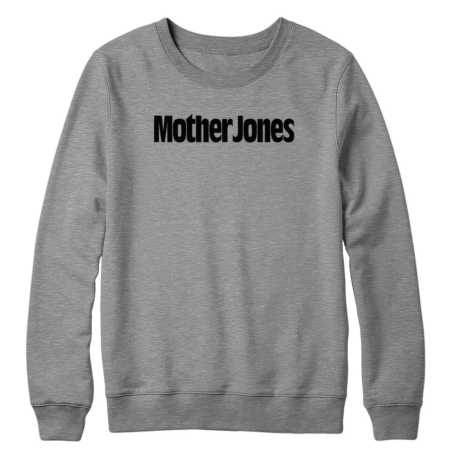 Mother Jones Logo (Black) Crewneck