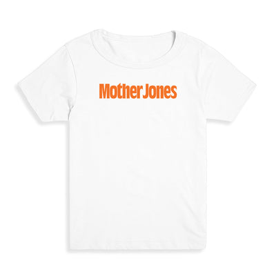 Mother Jones Logo (Orange) Kid's Tee
