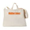 Mother Jones Logo (Orange) Tote Bag