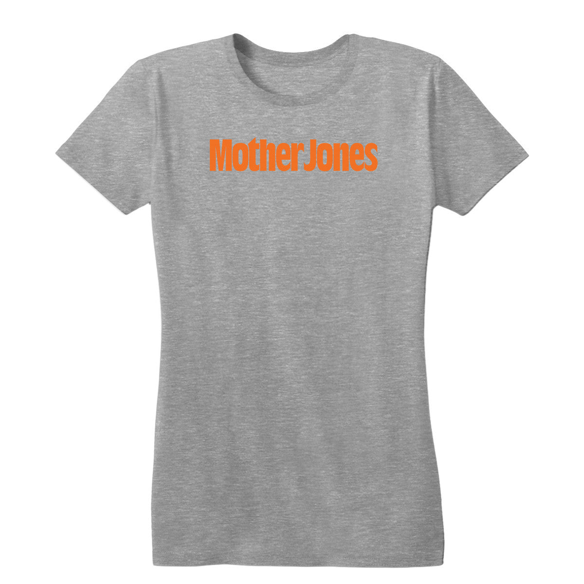 Mother Jones Logo (Orange) Women's Fitted Tee